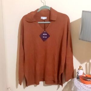 AVA & VIV PULL OVER SWEATER SIZE XXL